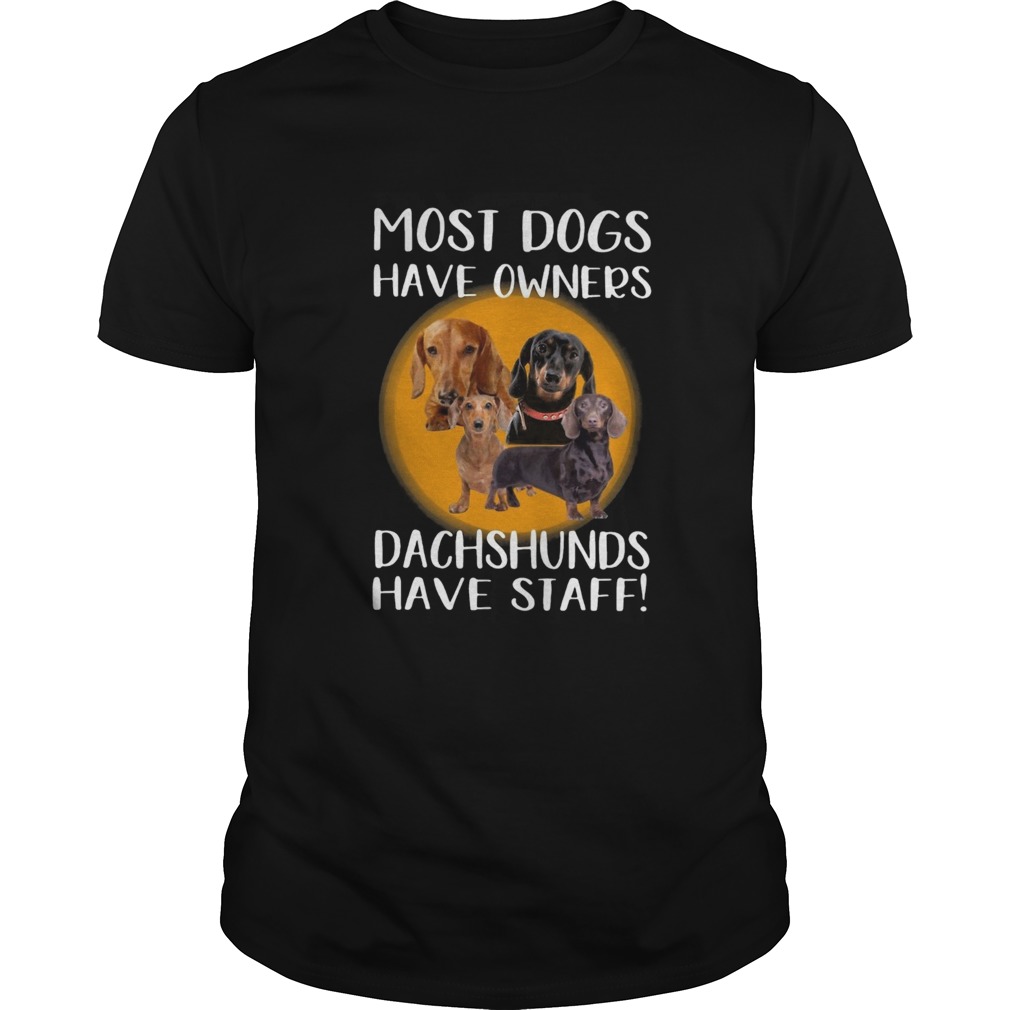 Most Dogs Have Owners Dachshunds Have Staff shirt Most Dogs Have Owners Dachshunds Have Staff shirt