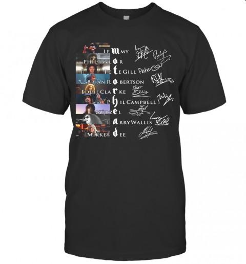 Motorhead Members Signatures T-Shirt Motorhead Members Signatures T-Shirt