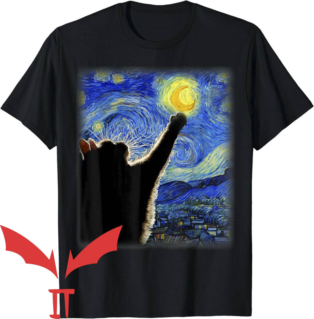 Mouse Rat T-Shirt Van Gogh Starry Night Cat Mouse Rat T-Shirt Van Gogh Starry Night Cat