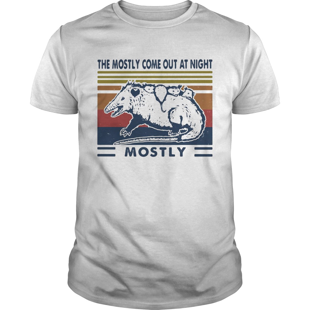 Mouse the mostly come out at night mostly vintage retro shirt Mouse the mostly come out at night mostly vintage retro shirt