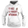 Nice Naughty Redhead Christmas shirt