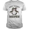 Not today heifer Leopard Bandana mask shirt