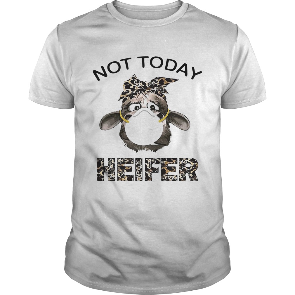 Not today heifer Leopard Bandana mask shirt Not today heifer Leopard Bandana mask shirt