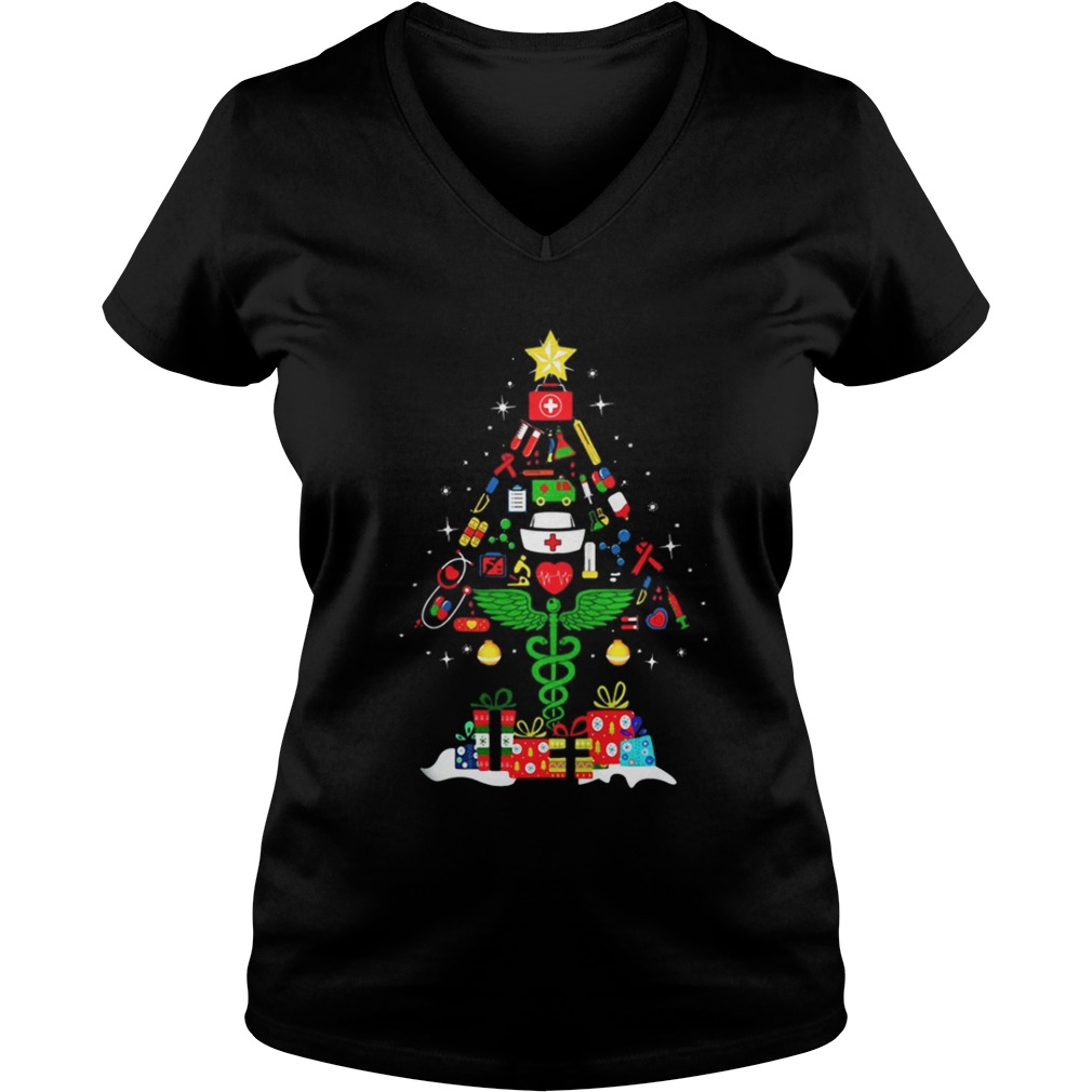 Nurse Christmas tree and gift shirt Nurse Christmas tree and gift shirt