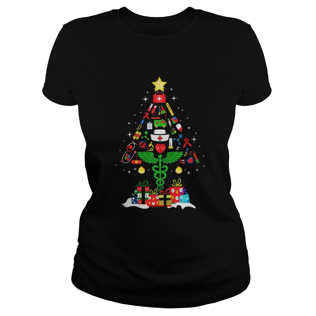 Nurse Christmas tree and gift shirt Nurse Christmas tree and gift shirt