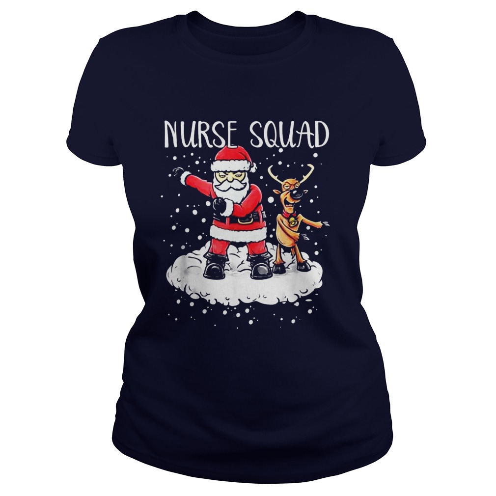 Nurse Squad Santa Reindeer Flossing Dance Christmas Tshirt Nurse Squad Santa Reindeer Flossing Dance Christmas Tshirt