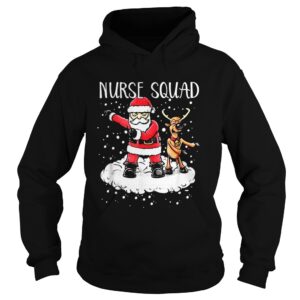 Nurse Squad Santa Reindeer Flossing Dance Christmas Tshirt 3