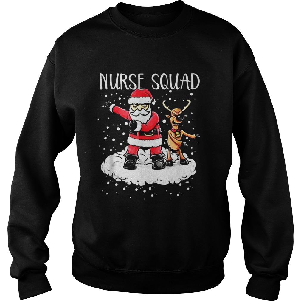 Nurse Squad Santa Reindeer Flossing Dance Christmas Tshirt Nurse Squad Santa Reindeer Flossing Dance Christmas Tshirt
