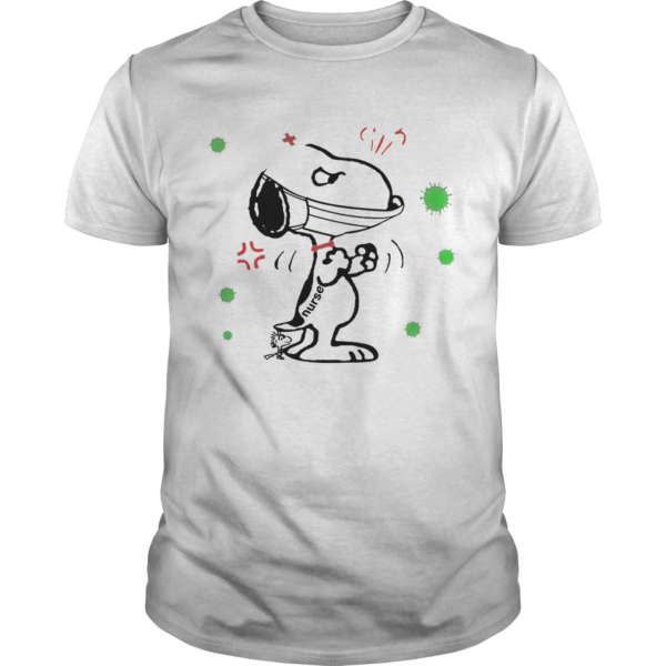 Nurse snoopy and woodstock Coronavirus Covid19 shirt