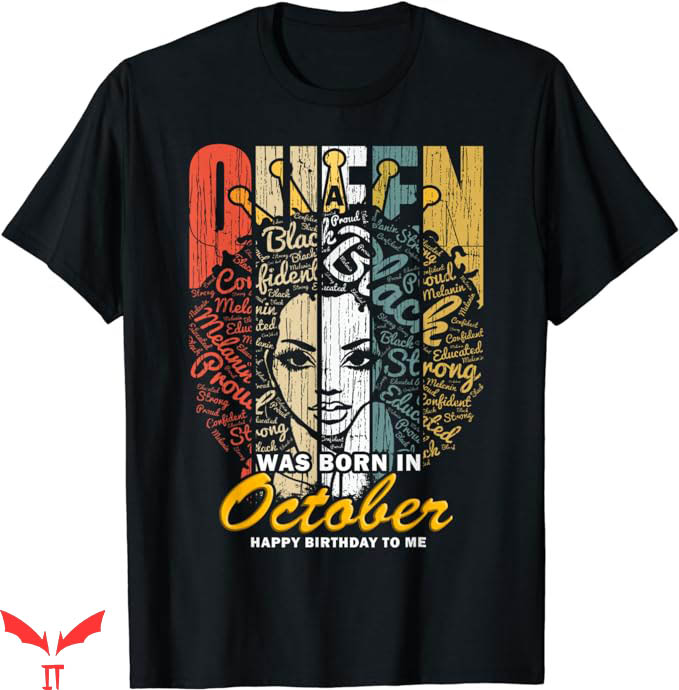 October Birthday T-Shirt African Queen T-Shirt Trending October Birthday T-Shirt African Queen T-Shirt Trending