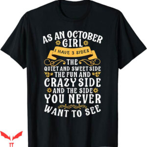 October Birthday T-Shirt As An October Girl Trending