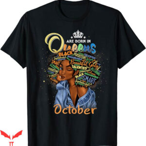 October Birthday T-Shirt Girl Virgo Libra Birthday T-Shirt