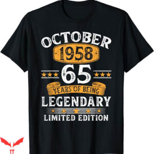 October Birthday T-Shirt October 1958 Tee Vintage Trending