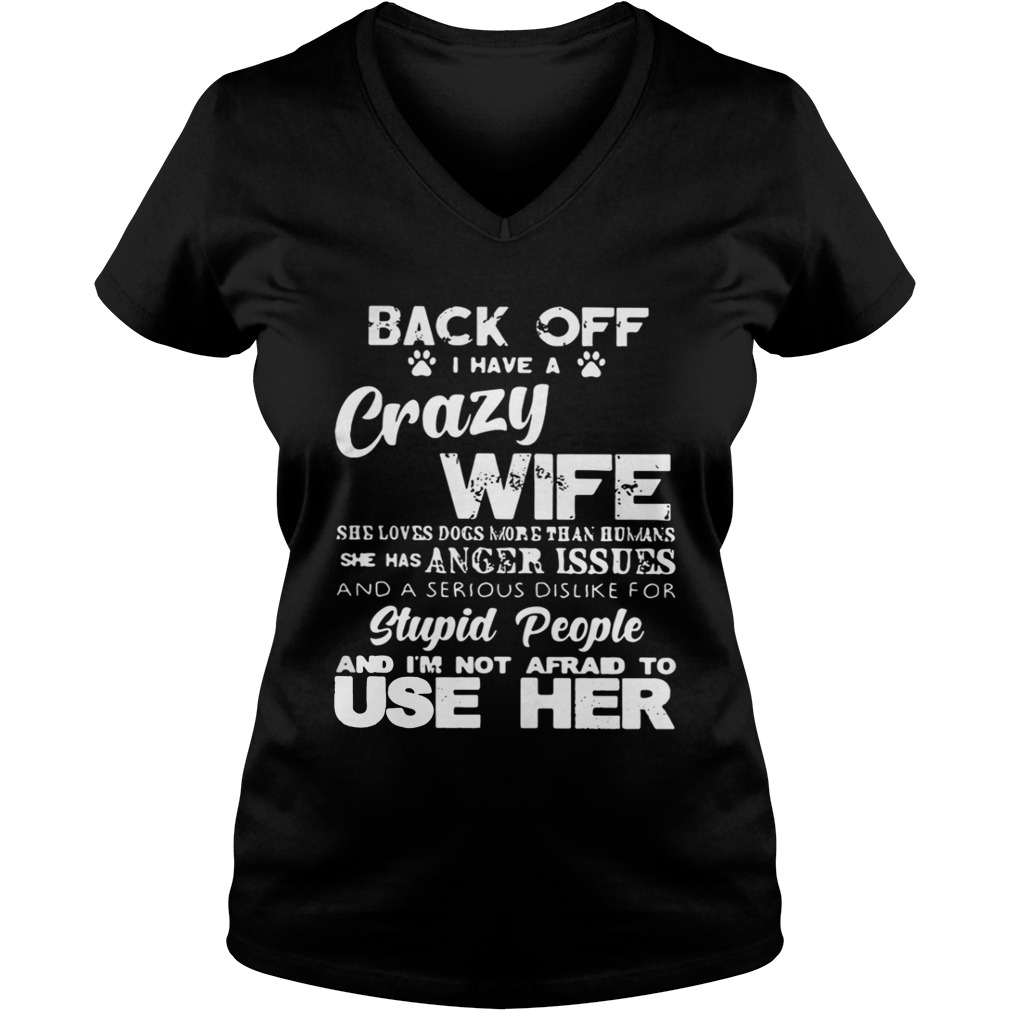 Official Back off I have a crazy wife shirt Official Back off I have a crazy wife shirt