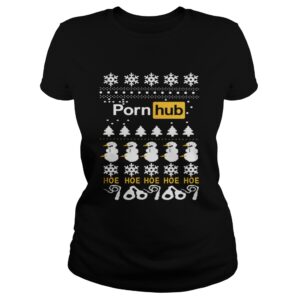 Official Porn hub hoe hoe hoe hoe christmas shirt