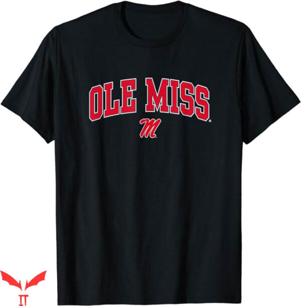Ole Miss T-Shirt Arch Over Black T-Shirt Trending