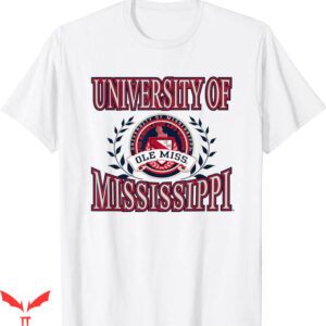 Ole Miss T-Shirt Laurels Logo Officially Licensed T-Shirt