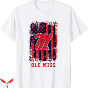 Ole Miss T-Shirt Patriotic American Flag Retro T-Shirt