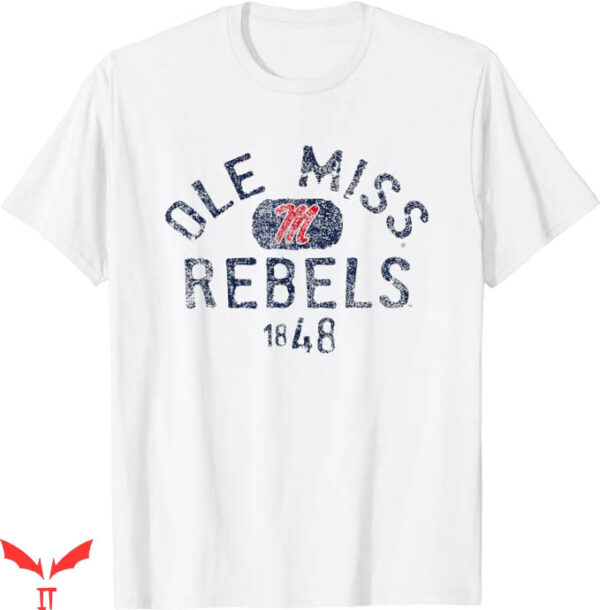 Ole Miss T-Shirt Rebels 1848 Vintage Logo T-Shirt Trending