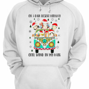 One Piece Christmas on a dark desert highway cool wind in my hair shirt 3