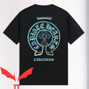 Orange Chrome Heart T-shirt Chrome Heart Gothic Style Shirt