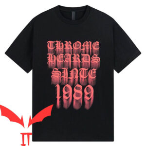 Orange Chrome Heart T-shirt Chrome Hearts Sanskrit Cross