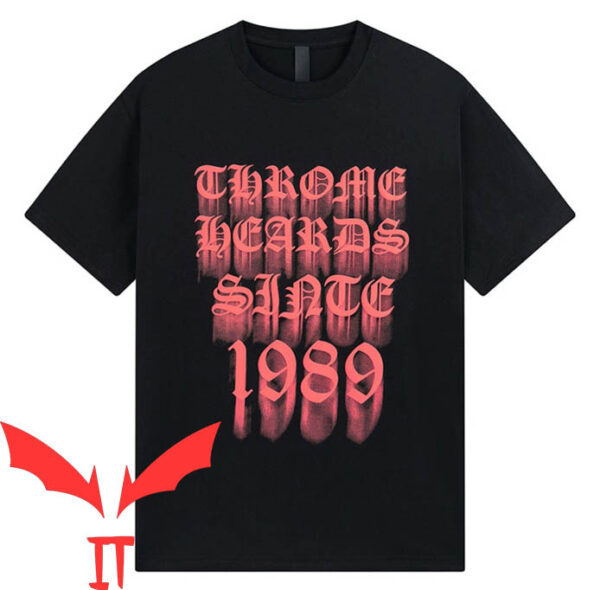 Orange Chrome Heart T-shirt Chrome Hearts Sanskrit Cross