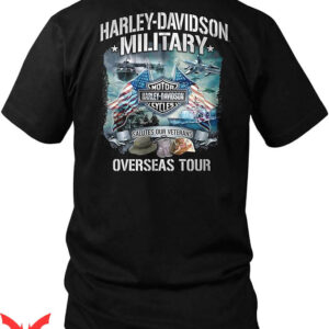 Orange Harley Davidson T-Shirt Overseas Tour Trending