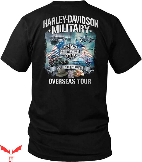 Orange Harley Davidson T-Shirt Overseas Tour Trending