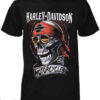Orange Harley Davidson T-Shirt Shady Skull T-Shirt Trending