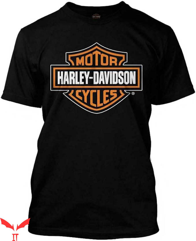Orange Harley Davidson T-Shirt Shield Black T-Shirt Trending Orange Harley Davidson T-Shirt Shield Black T-Shirt Trending