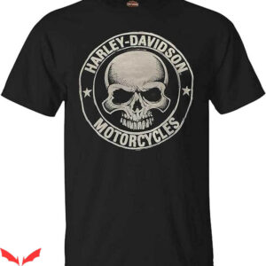 Orange Harley Davidson T-Shirt Smoke Grey Graphic T-Shirt