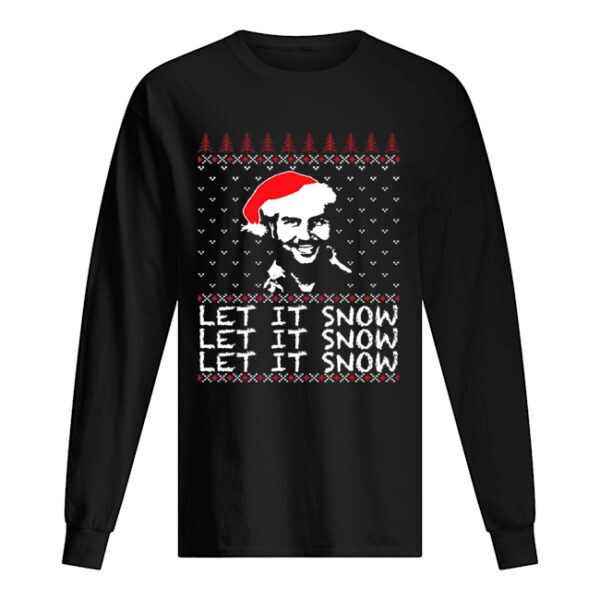 Pablo Escobar let it snow Christmas ugly sweater
