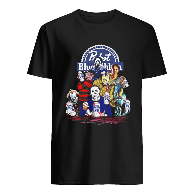 Pabst Blue Ribbon Horror characters Halloween shirt Pabst Blue Ribbon Horror characters Halloween shirt