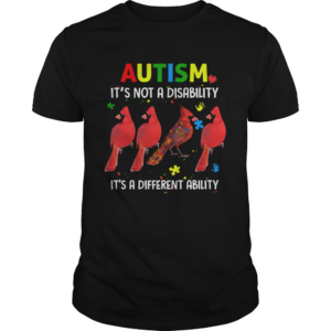 Parrot Autism Its Not A Disability Its A Different Ability shirt