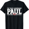 Paul Walker T-shirt Funny Paul