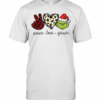 Peace Love Grinch Custom Graphic T-Shirt
