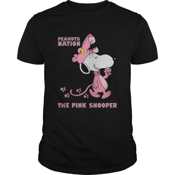 Peanuts Nation The Pink Snooper Funny Cute Snoopy Pink Panther Lovers Shirts