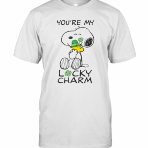 Peanuts St. Patricks Snoopy Lucky Charm Clover T-Shirt