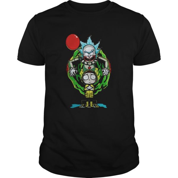 Pennywise IT mashup Rick and Morty halloween shirt