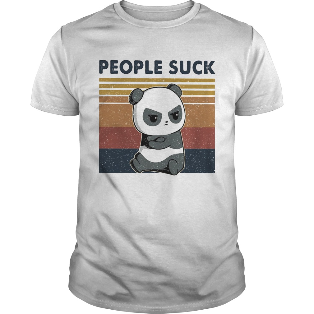 People Suck Panda Vintage Retro shirt People Suck Panda Vintage Retro shirt