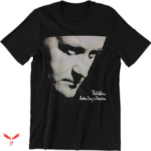 Phil Collins T-shirt Black White Image