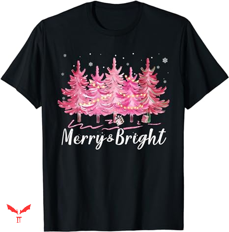 Pink Christmas T-shirt Bright Pink Christmas Pink Christmas T-shirt Bright Pink Christmas