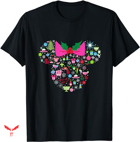 Pink Christmas T-shirt Minnie Mouse Holiday Pink Christmas T-shirt Minnie Mouse Holiday