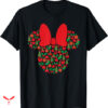 Pink Christmas T-shirt Minnie Mouse Icon Red