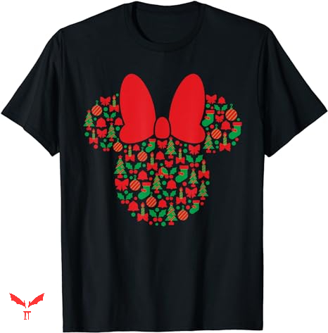 Pink Christmas T-shirt Minnie Mouse Icon Red Pink Christmas T-shirt Minnie Mouse Icon Red