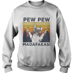 Pitbull Banana Pew Pew Madafakas Vintage shirt 3