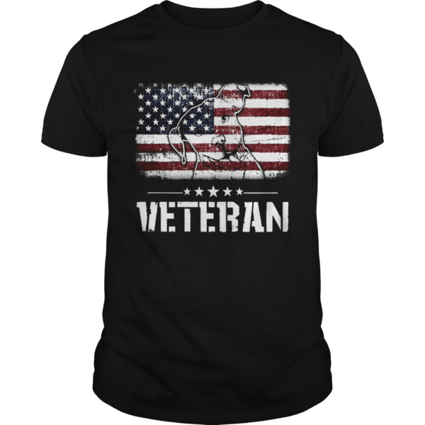Pitbull In Veterans Day shirt
