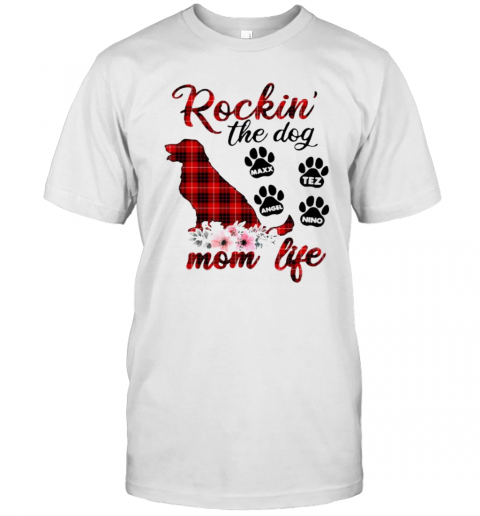 Plaid Rockin’ The Dog Mom Life T-Shirt Plaid Rockin’ The Dog Mom Life T-Shirt
