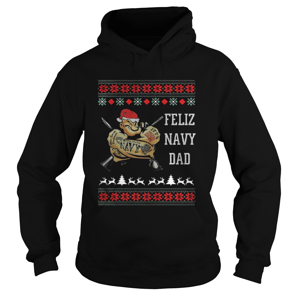 Popeye Feliz Navy Dad Christmas Shirt Popeye Feliz Navy Dad Christmas Shirt